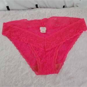 Aerie Cheeky Low Rise Lace Panty- Small